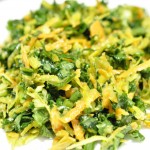 Salade de kale cru et de betteraves jaunes