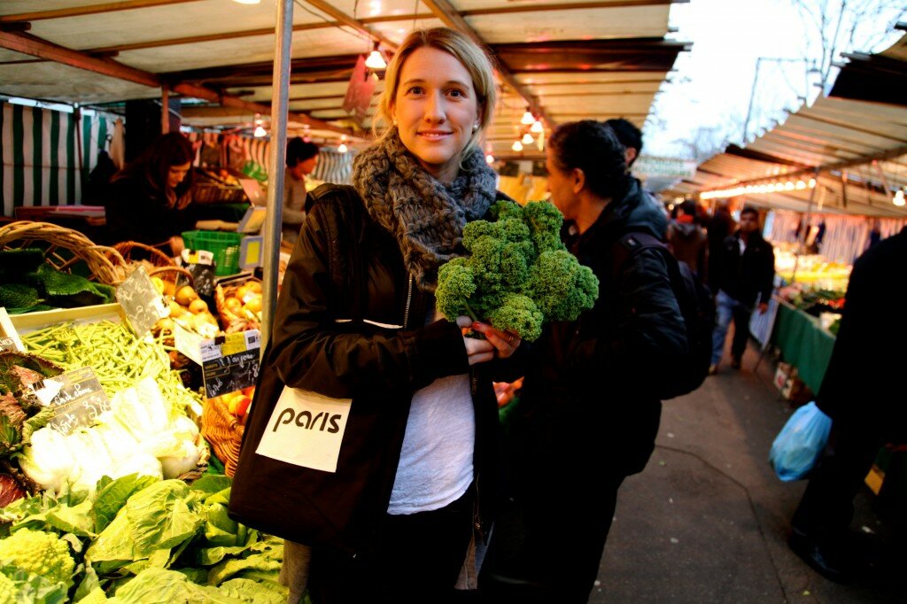 Kale @ C'Bio. Bag designed by Kasia Dietz Handbags. 
