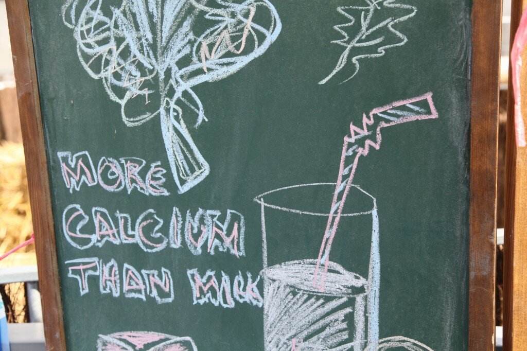 Kale has more calcium...