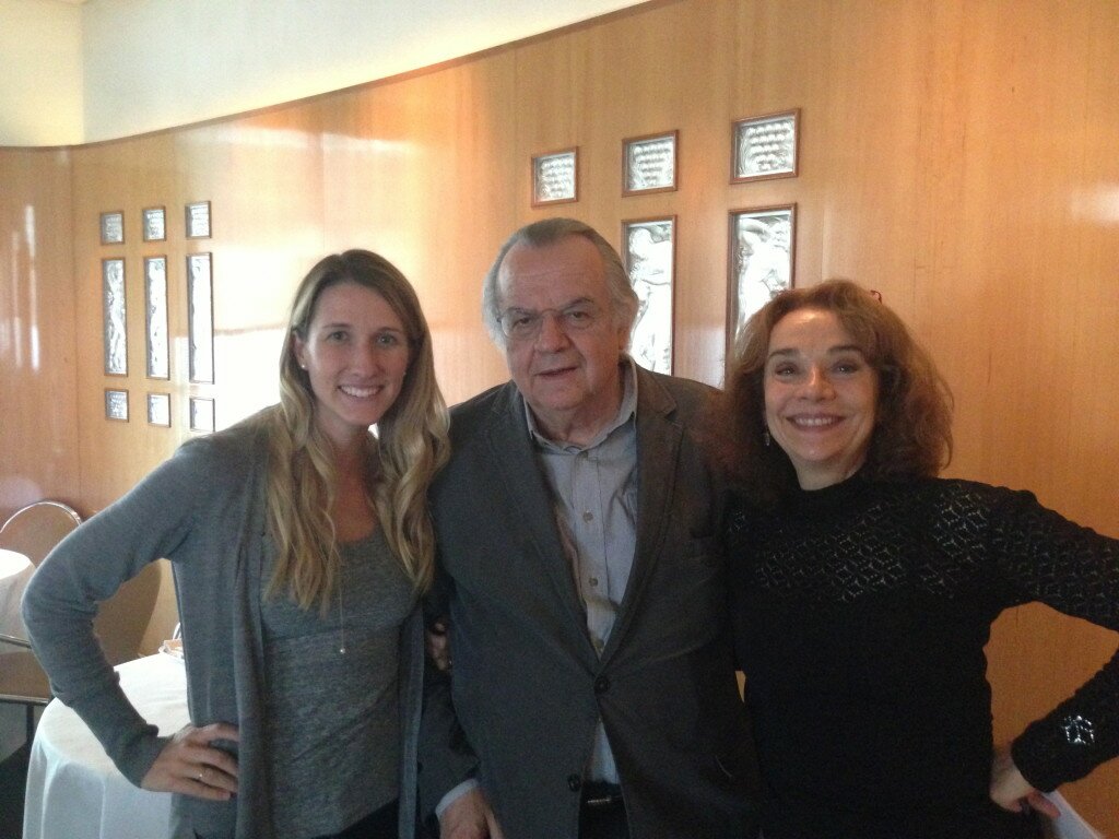 Me with Jean-Claude Ribaut and Elaine Sciolino.